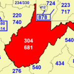 Most popular area codes